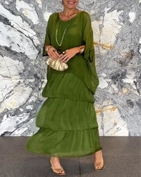 Louisa | Maxi Sundress 3/4 Sleeve