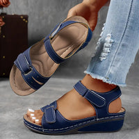 Carla | Orthopedic Dual Strap Wedge Sandals with Open Toe