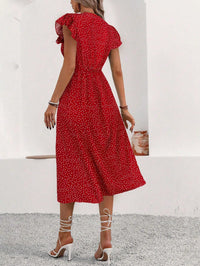 Persephone | Polka Dot Dress V-Neck A-Line