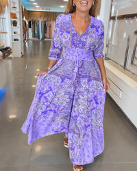 Genesis | Boho Sundress V-Neck A-Line