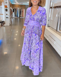 Genesis | Boho Sundress V-Neck A-Line