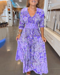 Genesis | Boho Sundress V-Neck A-Line