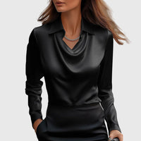 Eliza | Blouse Pleated Cowl Neck
