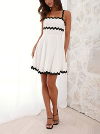 Athena | Wedding Guest Mini Dress Square Neck