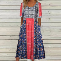 Kathleen | Boho Midi Dress Sleeveless