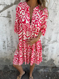 Annabelle | Boho Dress Notch V-Neck