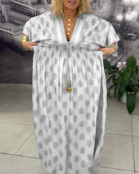 Sylvia | Boho Maxi Dress Wide Sleeve