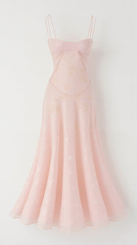 Hannah | Spaghetti Strap Maxi Dress with Square Neck