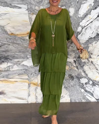 Louisa | Maxi Sundress 3/4 Sleeve