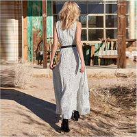 Genesis | Maxi Sundress Polka Dot V-Neck