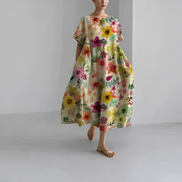 Lauren | Floral Midi Dress Sleeveless