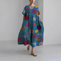 Lauren | Floral Midi Dress Sleeveless