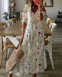 Charlotte | Boho Sundress Half Sleeve