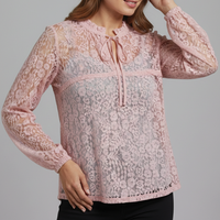 Miriam | Romantic Blouse Tie-Neck Lace