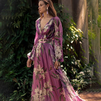 Rosa | Floral Maxi Dress Long Sleeve