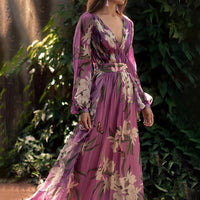 Rosa | Floral Maxi Dress Long Sleeve
