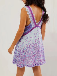 Ophelia | Boho Mini Sundress Lace Floral