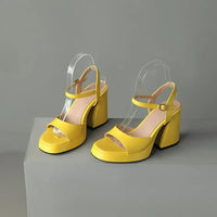 Mary | Comfortable Block Heels Orthopedic Ankle Strap