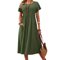 Emery | Wedding Guest Midi Dress Short Sleeve