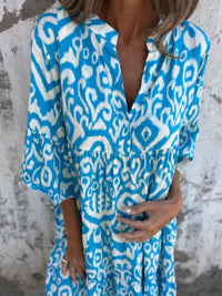Annabelle | Boho Dress Notch V-Neck