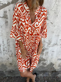 Annabelle | Boho Dress Notch V-Neck
