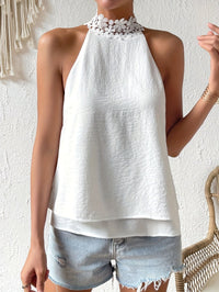 Celeste | Halter Top Lace High Neck