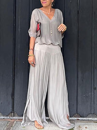 Camille | Two Piece Set V-Neck