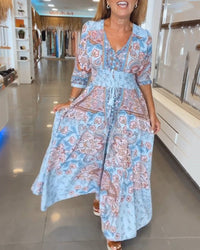 Genesis | Boho Sundress V-Neck A-Line