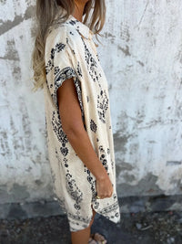 Olive | Boho Dress Button-Front