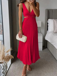 Delaney | Wedding Guest Midi Dress Pleated