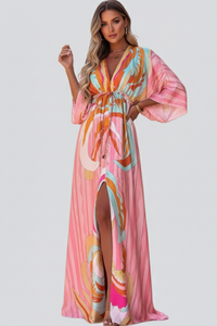 Clementine | Wedding Guest Maxi Dress V-Neck Belted