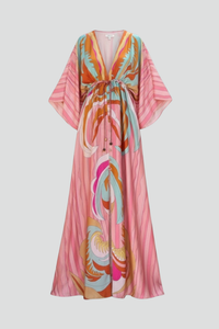 Clementine | Wedding Guest Maxi Dress V-Neck Belted