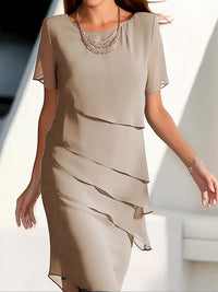 Lola | Wedding Guest Midi Dress Tiered