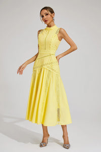 Ruth | Wedding Guest Midi Dress Lace Sleeveless