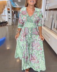 Genesis | Boho Sundress V-Neck A-Line