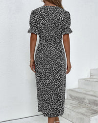 Colette | Wrap Midi Dress Floral Bodycon