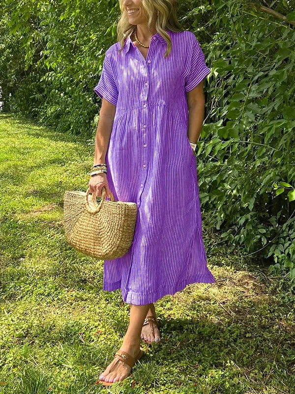 Ruth | Shirt Dress Button-Front