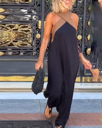 Leona | Halter Maxi Dress V-Neck