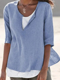 Phoebe | Layered V-Neck Blouse