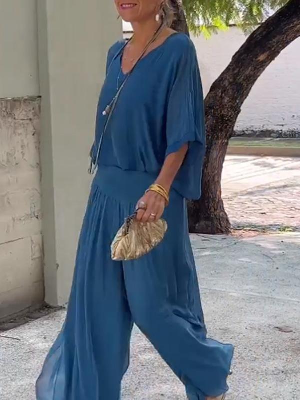 Camille | Two Piece Set V-Neck