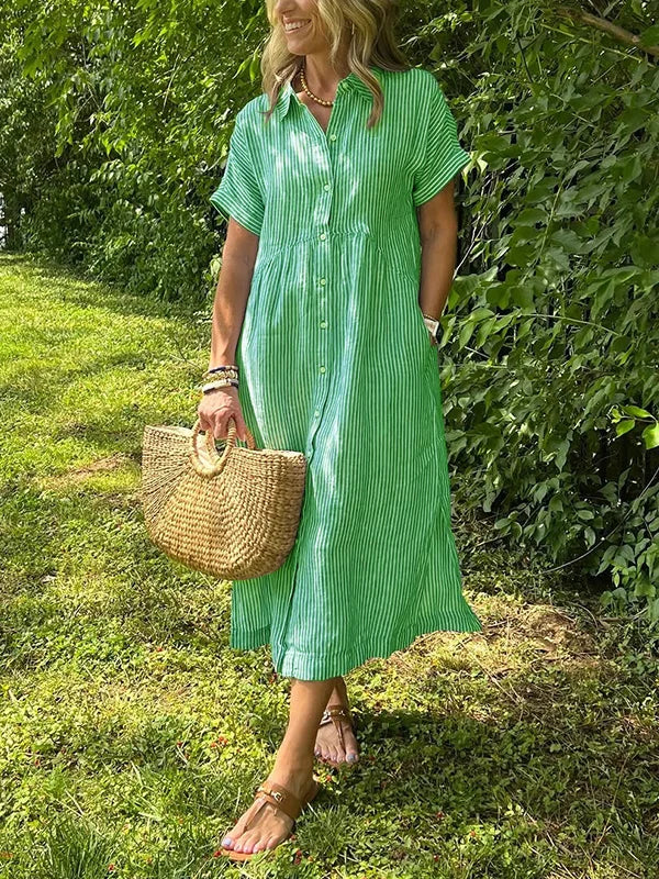 Ruth | Shirt Dress Button-Front