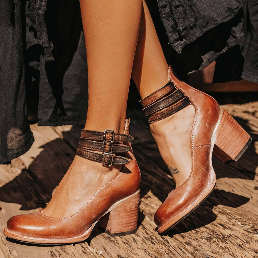 Linda | Comfortable Heeled Sandals Orthopedic Block Heel