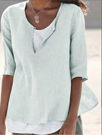 Phoebe | Layered V-Neck Blouse