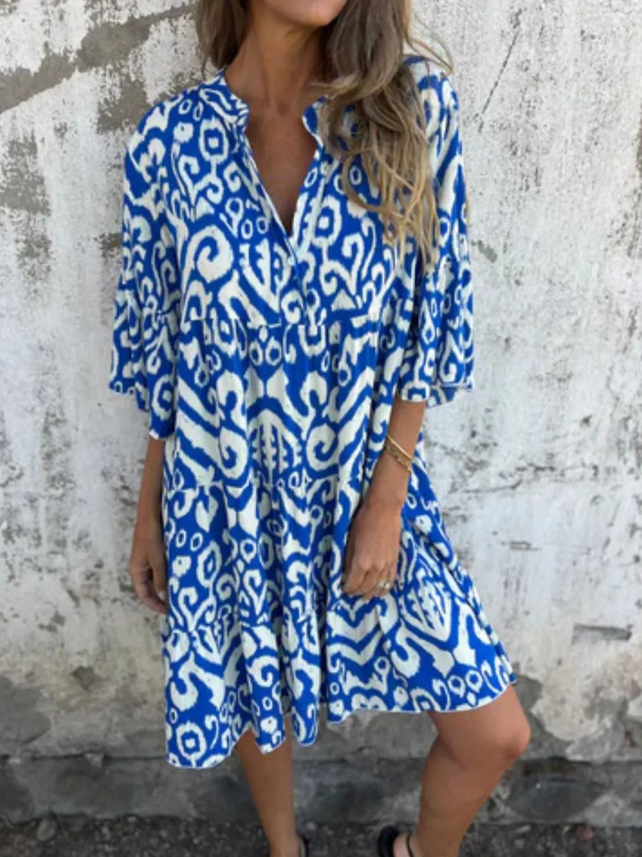 Annabelle | Boho Dress Notch V-Neck