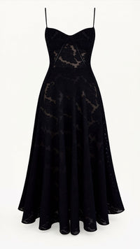 Hannah | Spaghetti Strap Maxi Dress with Square Neck