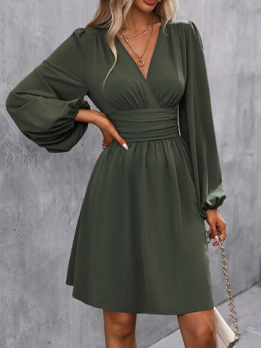 Charlotte | Wedding Guest Mini Dress V-Neck