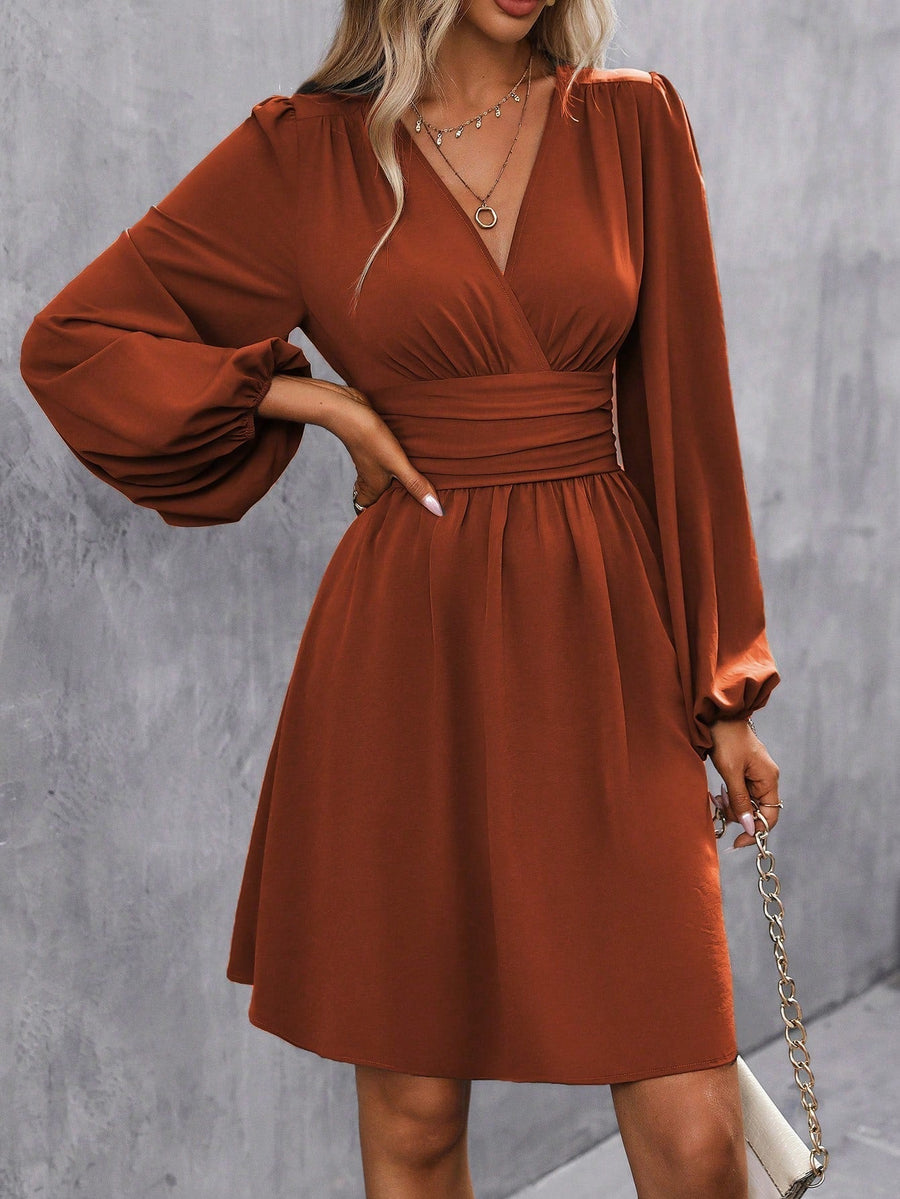 Charlotte | Wedding Guest Mini Dress V-Neck