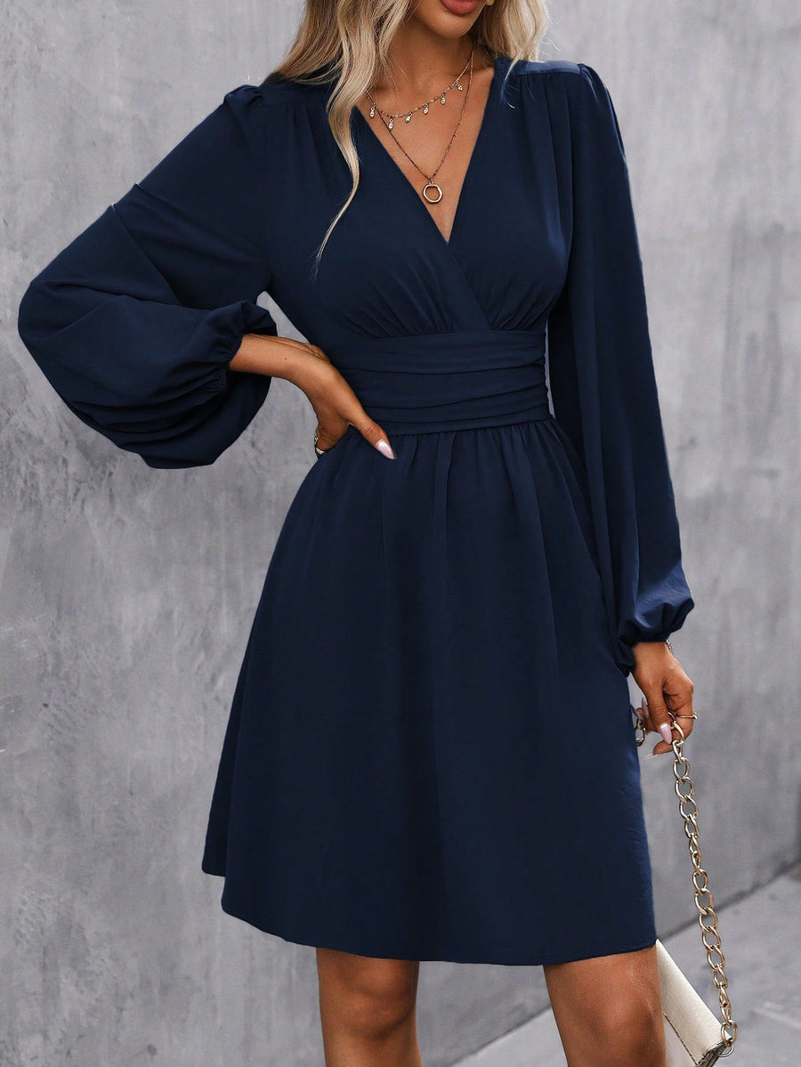 Charlotte | Wedding Guest Mini Dress V-Neck