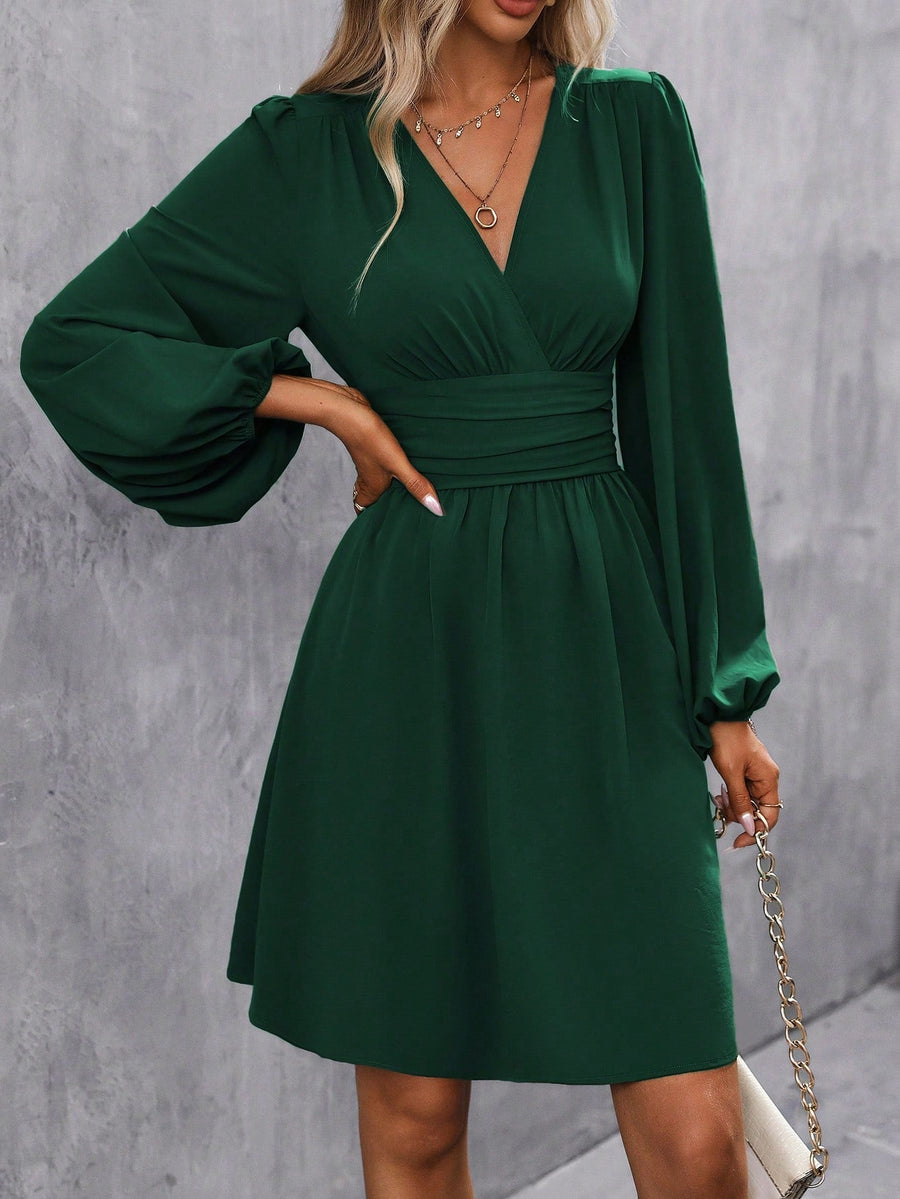 Charlotte | Wedding Guest Mini Dress V-Neck