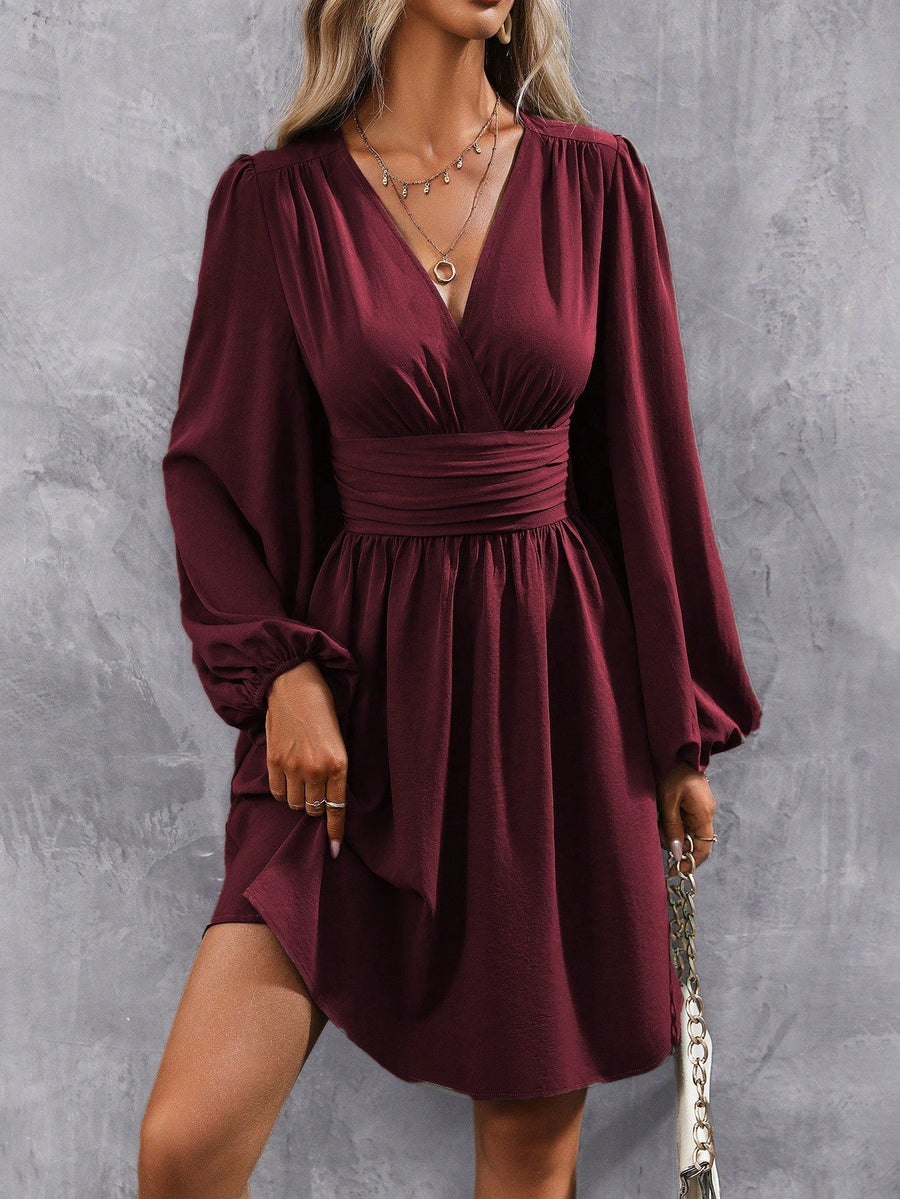 Charlotte | Wedding Guest Mini Dress V-Neck